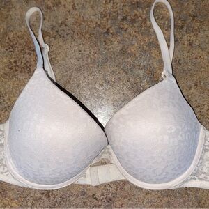 Victoria's Secret Pink Wear Everywhere Push Up Bra White Size 36B